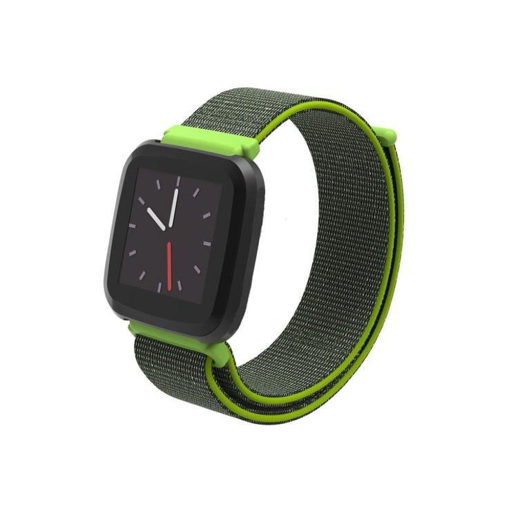 Rigtigt pænt Fitbit Versa Lite Nylon Rem - Grøn#serie_7