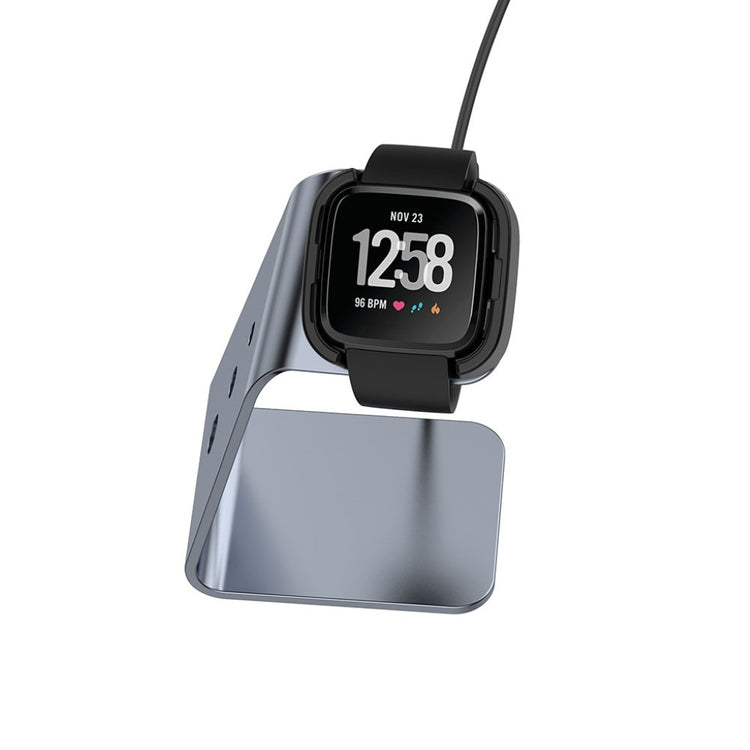 Metal Fitbit Versa Lite Ladestation - Sølv#serie_1