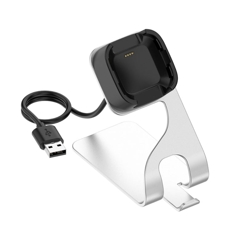 Metal Fitbit Versa Lite   Ladestation - Sølv#serie_1