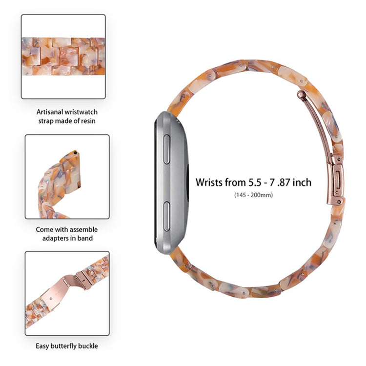 Vildt smuk Fitbit Versa 2 / Fitbit Versa Lite  Urrem - Gul#serie_3