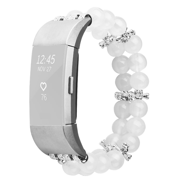Mega hårdfør Fitbit Charge 4 / Fitbit Charge 3 Rhinsten Rem - Sølv#serie_3