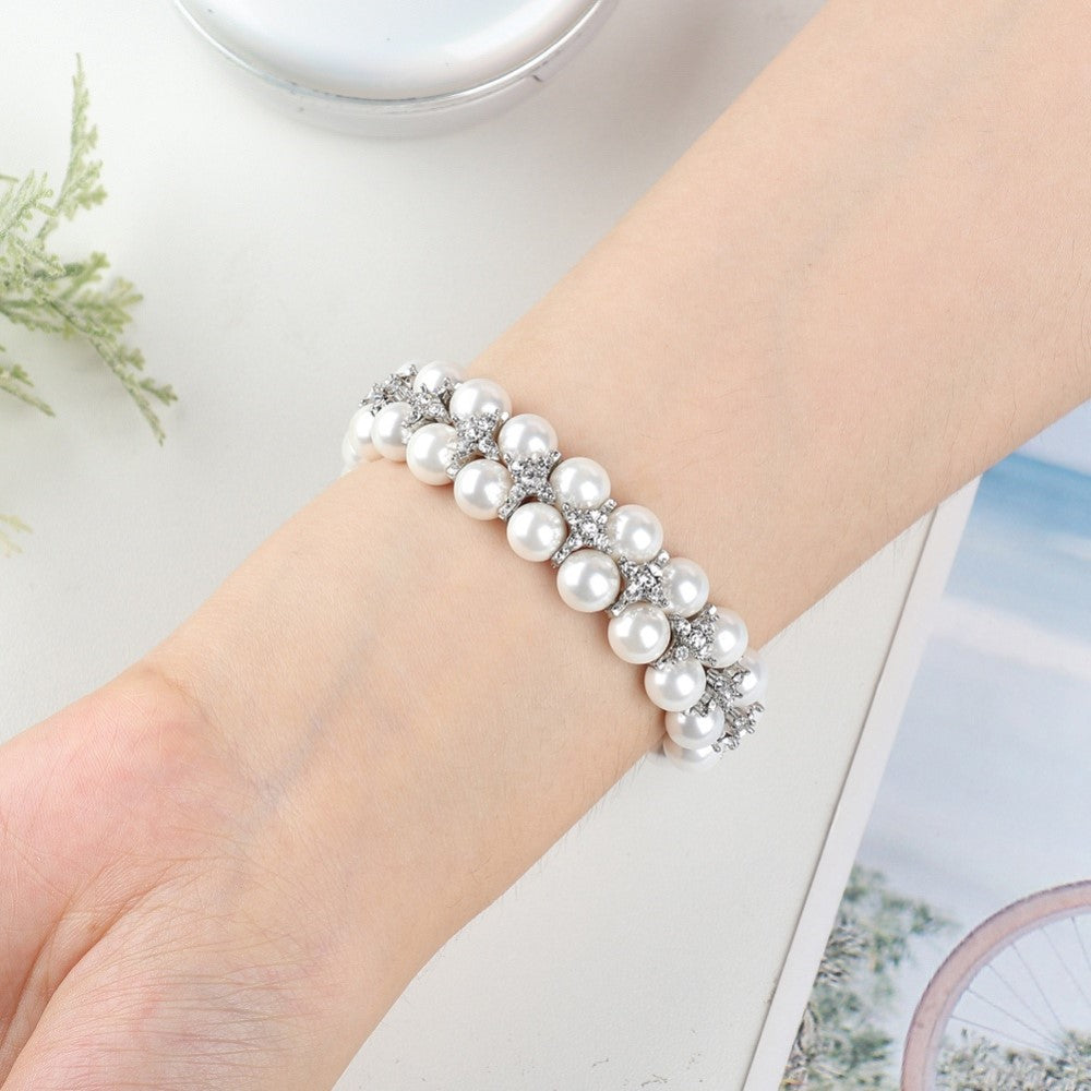 Vildt flot Fitbit Charge 4 / Fitbit Charge 3 Rhinsten Urrem - Hvid#serie_1