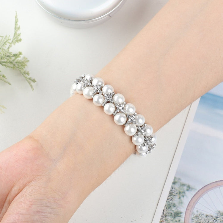 Vildt flot Fitbit Charge 4 / Fitbit Charge 3 Rhinsten Urrem - Hvid#serie_1