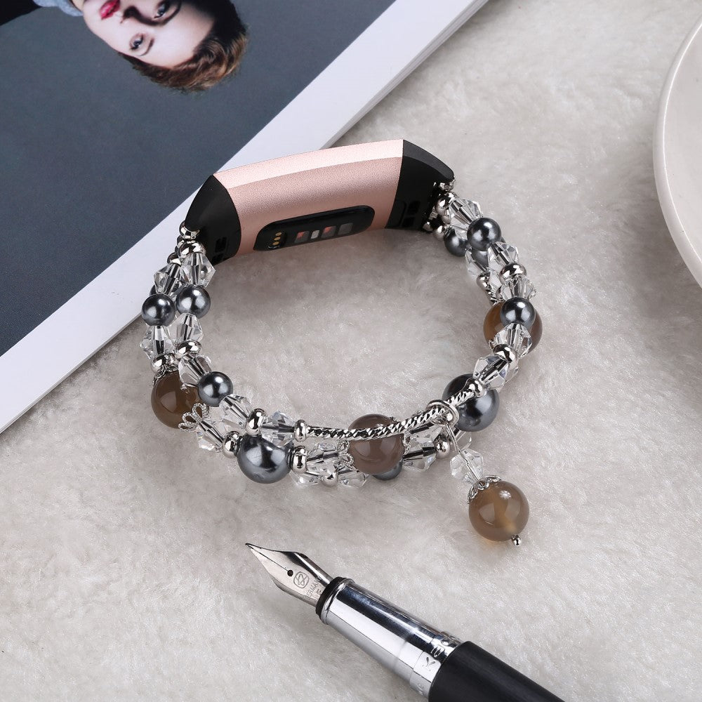 Cool Fitbit Charge 4 / Fitbit Charge 3 Metal og Plastik Rem - Sort#serie_2