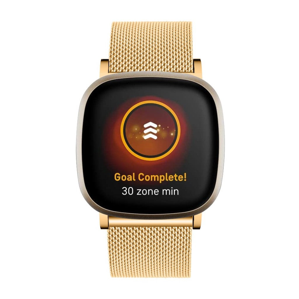 Vildt rart Fitbit Versa 3 / Fitbit Sense Metal Rem - Guld#serie_3