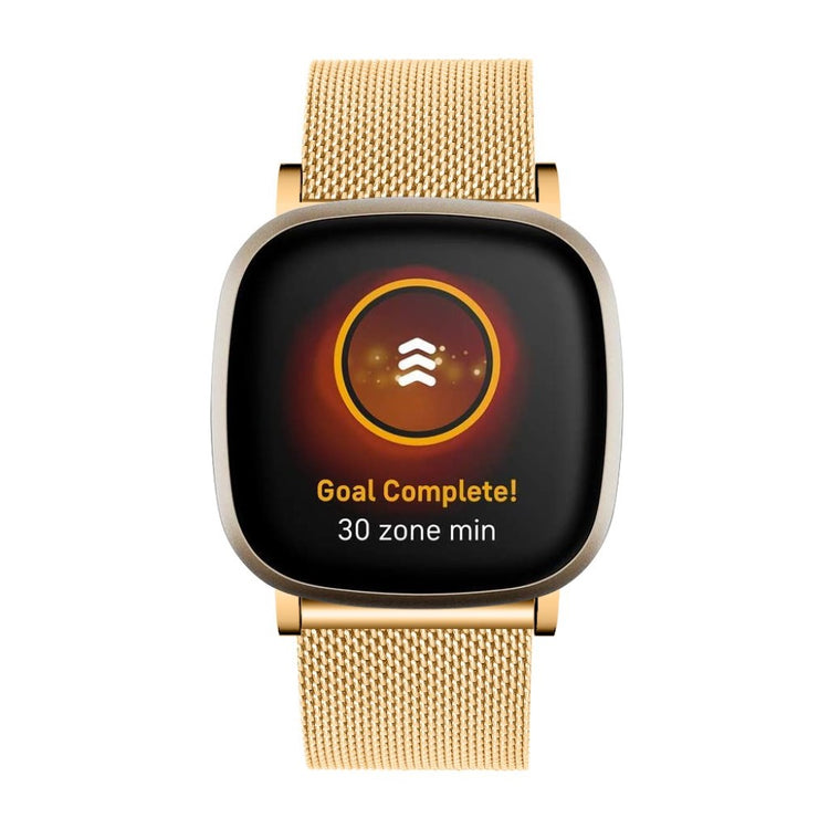 Vildt rart Fitbit Versa 3 / Fitbit Sense Metal Rem - Guld#serie_3