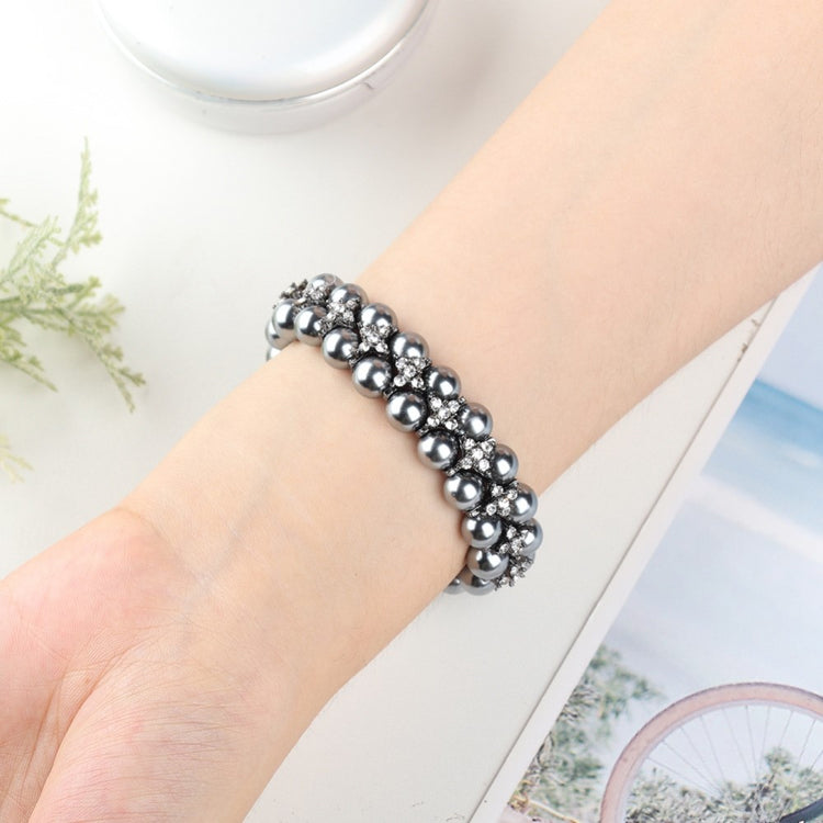 Helt vildt fantastisk Fitbit Versa 3 Rhinsten Urrem - Sort#serie_3