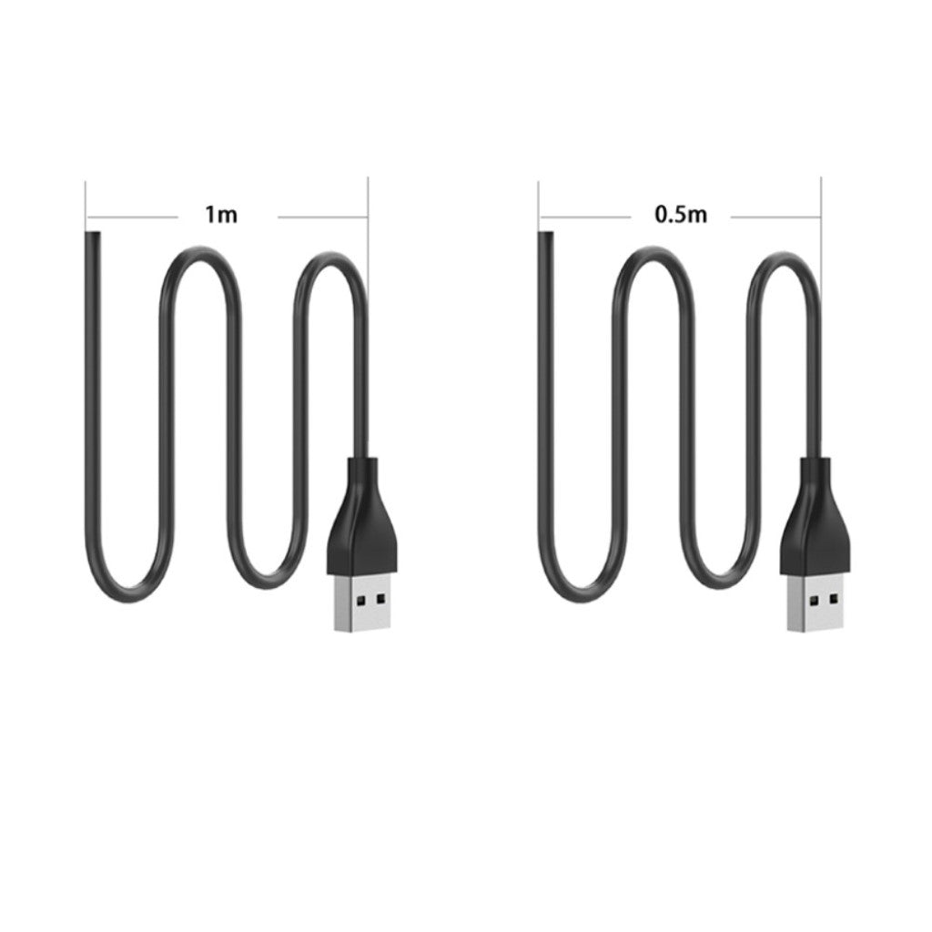 1m Fitbit Luxe USB Opladningskabel - Sort#serie_2
