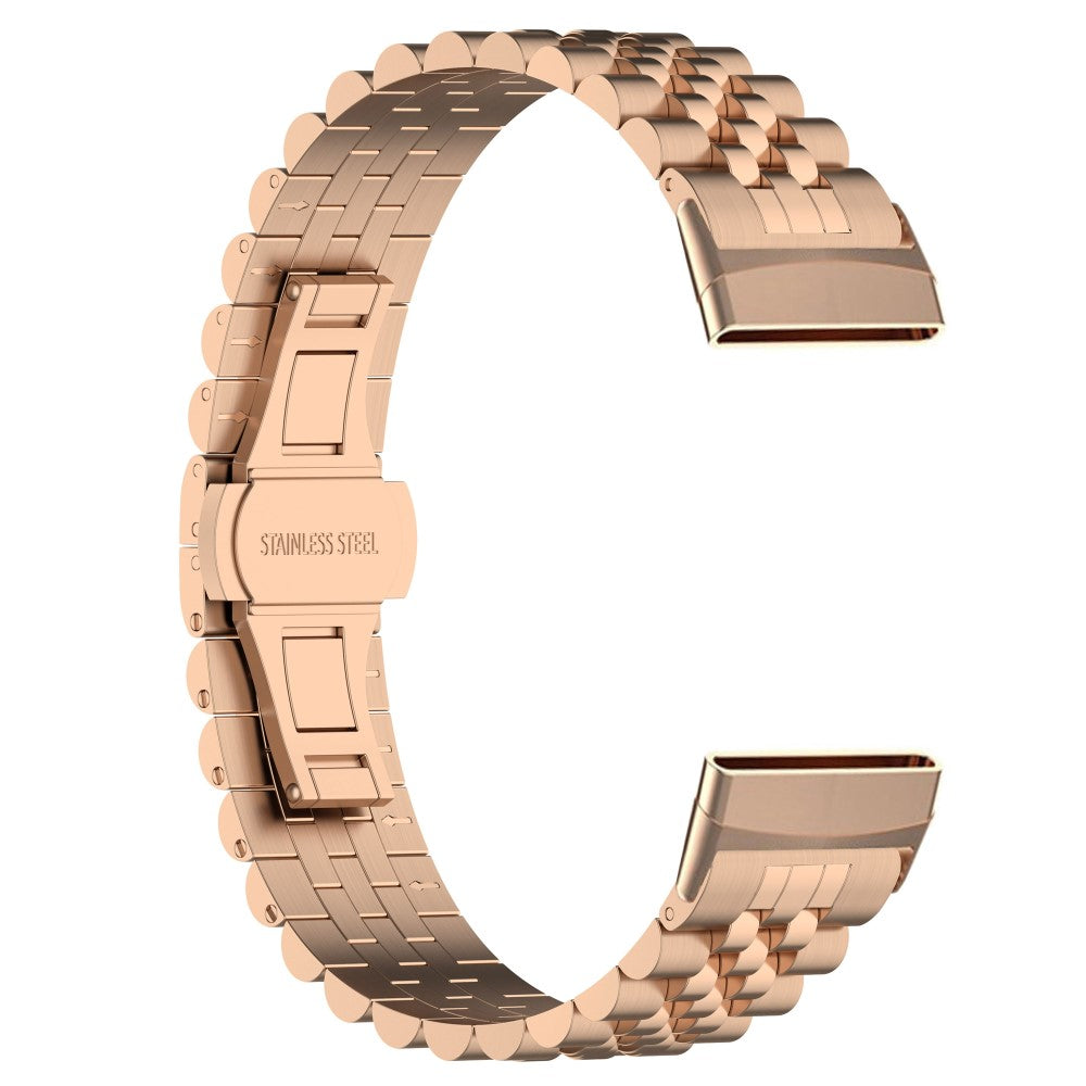 Sejt Metal Universal Rem passer til Fitbit Versa 4 / Fitbit Versa 3 - Pink#serie_5