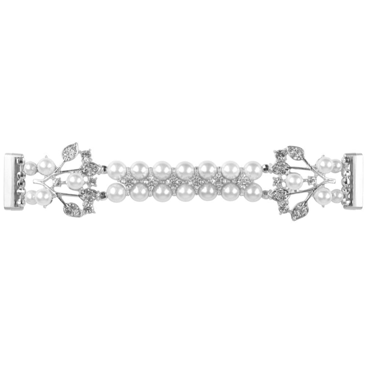 Skøn Universal Fitbit Rhinsten Rem - Hvid#serie_1