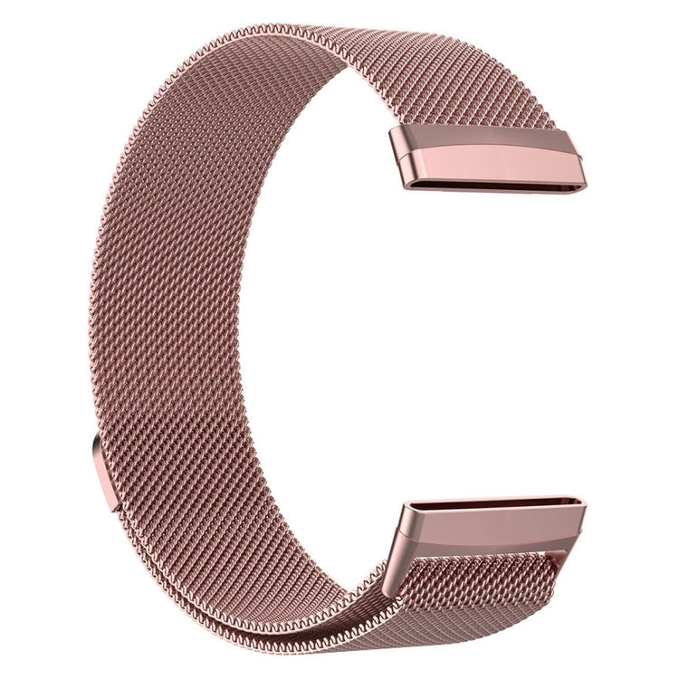 Smuk Universal Fitbit Metal Rem - Størrelse: L - Pink#serie_4