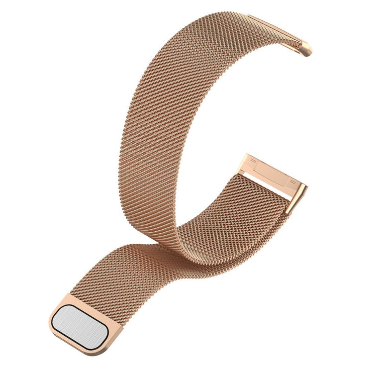 Smuk Universal Fitbit Metal Rem - Størrelse: L - Pink#serie_5