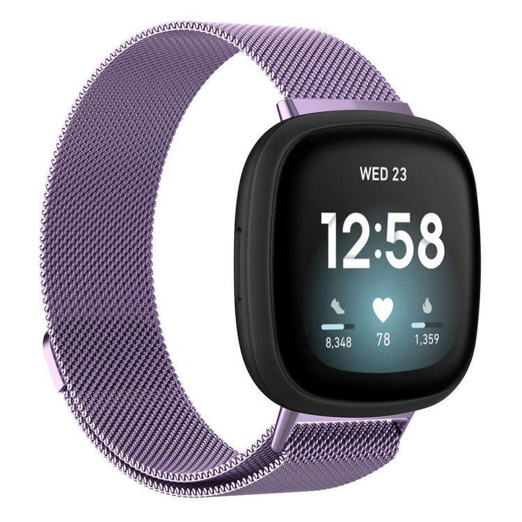 Smuk Universal Fitbit Metal Rem - Størrelse: L - Lilla#serie_7