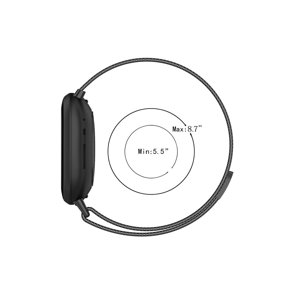 Smuk Universal Fitbit Metal Rem - Størrelse: L - Sølv#serie_8