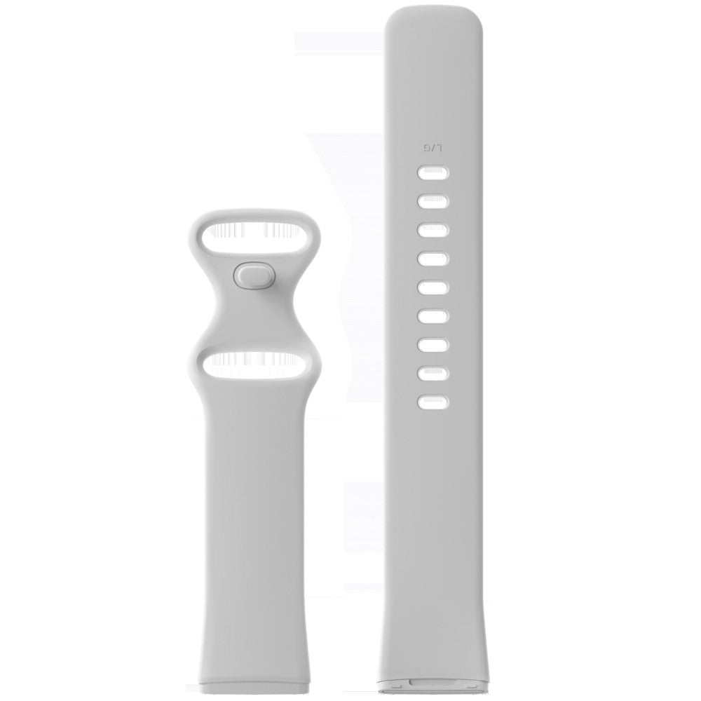 Mega hårdfør Universal Fitbit Silikone Rem - Størrelse: L - Hvid#serie_2