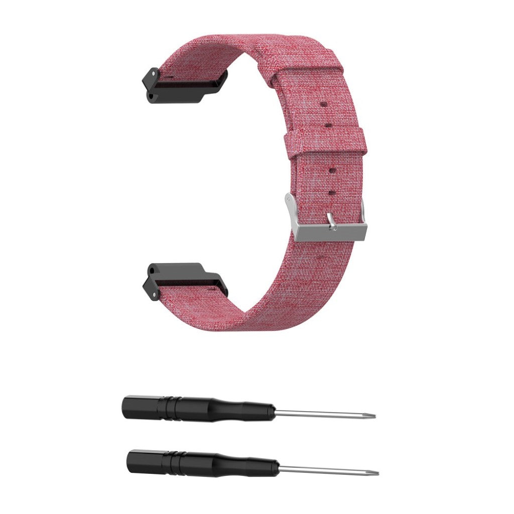 Vildt sejt Universal Garmin Nylon Rem - Pink#serie_7