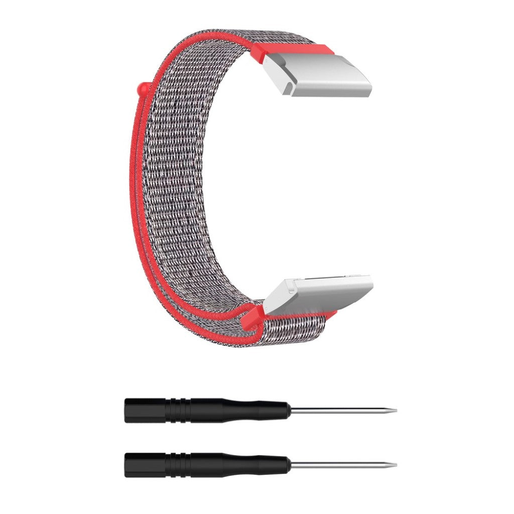 Nydelig Universal Garmin Nylon Rem - Sølv#serie_4