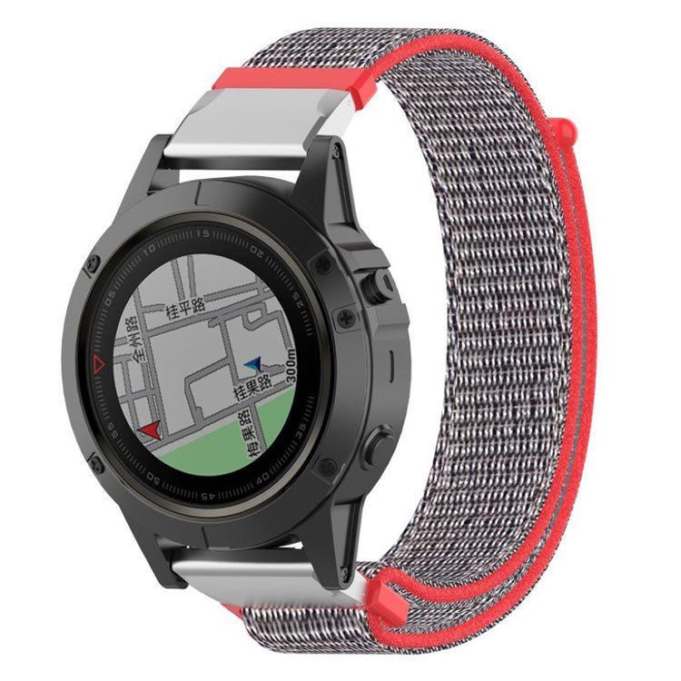 Nydelig Universal Garmin Nylon Rem - Sølv#serie_4