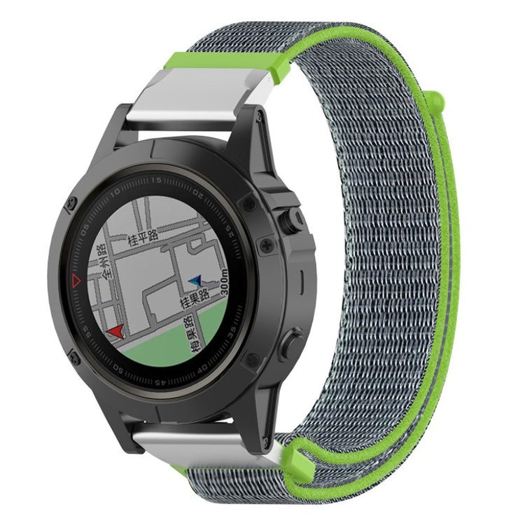Nydelig Universal Garmin Nylon Rem - Sølv#serie_6