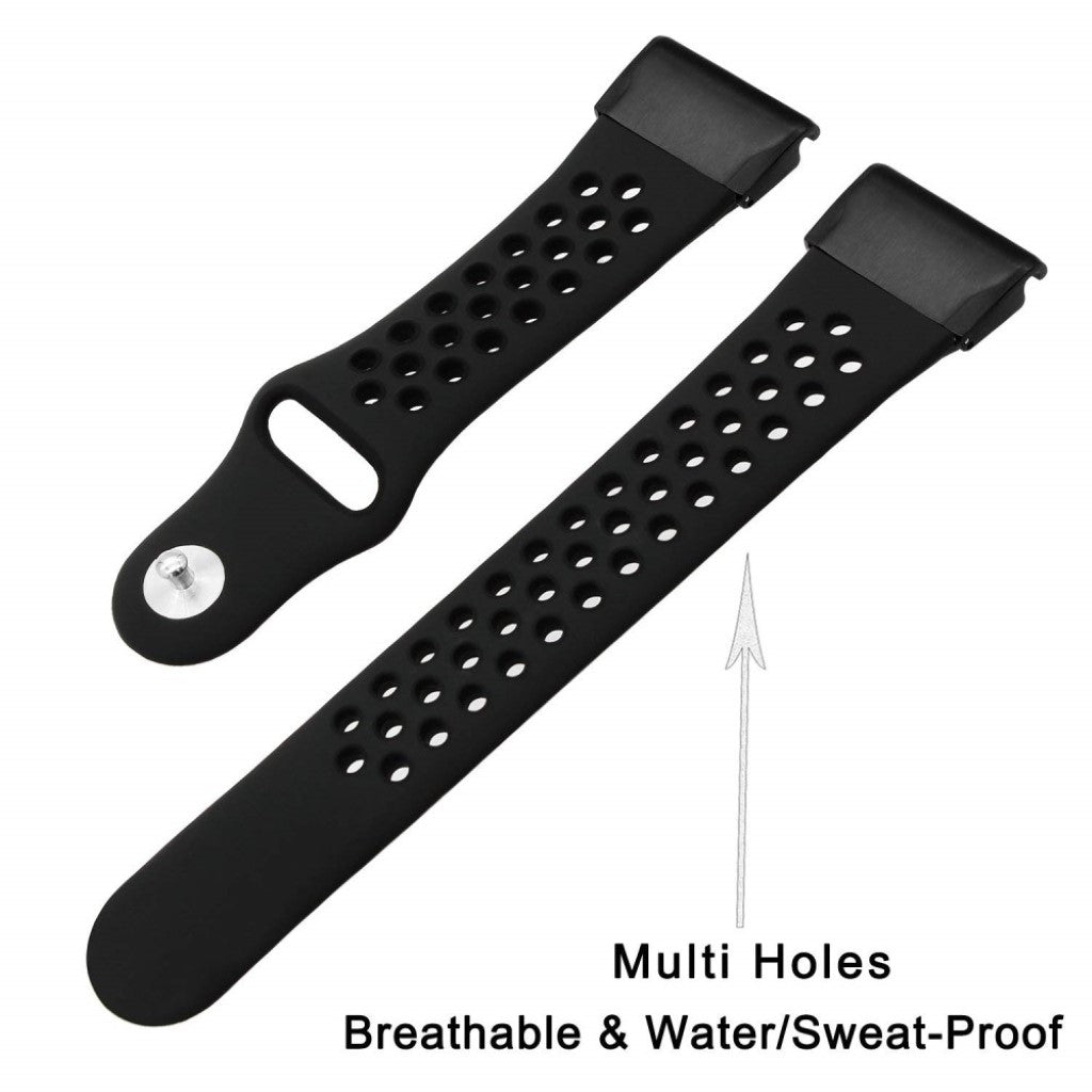 Rigtigt fint Universal Garmin Silikone Rem - Sort#serie_1