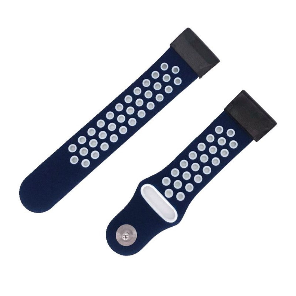 Rigtigt fint Universal Garmin Silikone Rem - Blå#serie_10