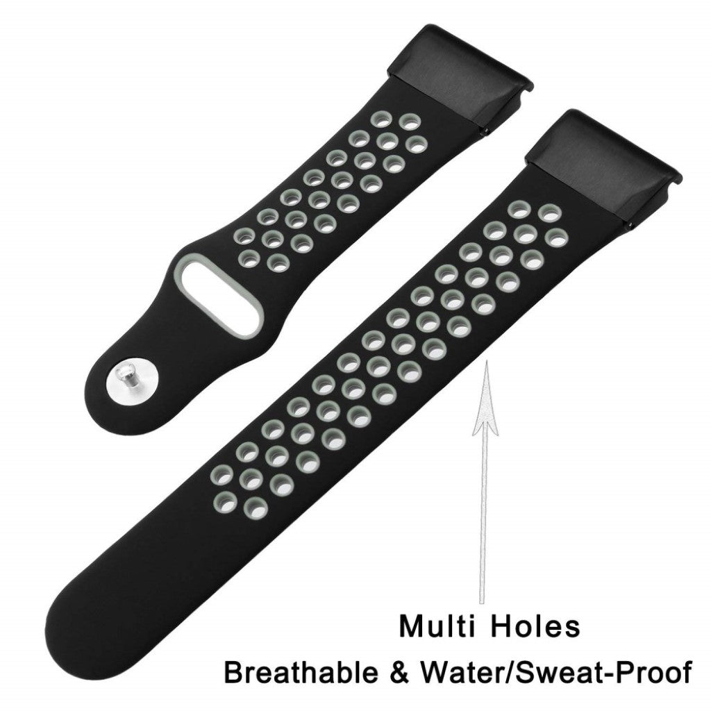 Rigtigt fint Universal Garmin Silikone Rem - Sort#serie_3