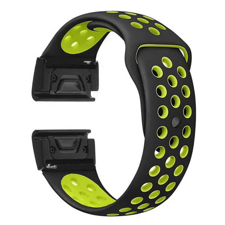 Rigtigt fint Universal Garmin Silikone Rem - Sort#serie_7