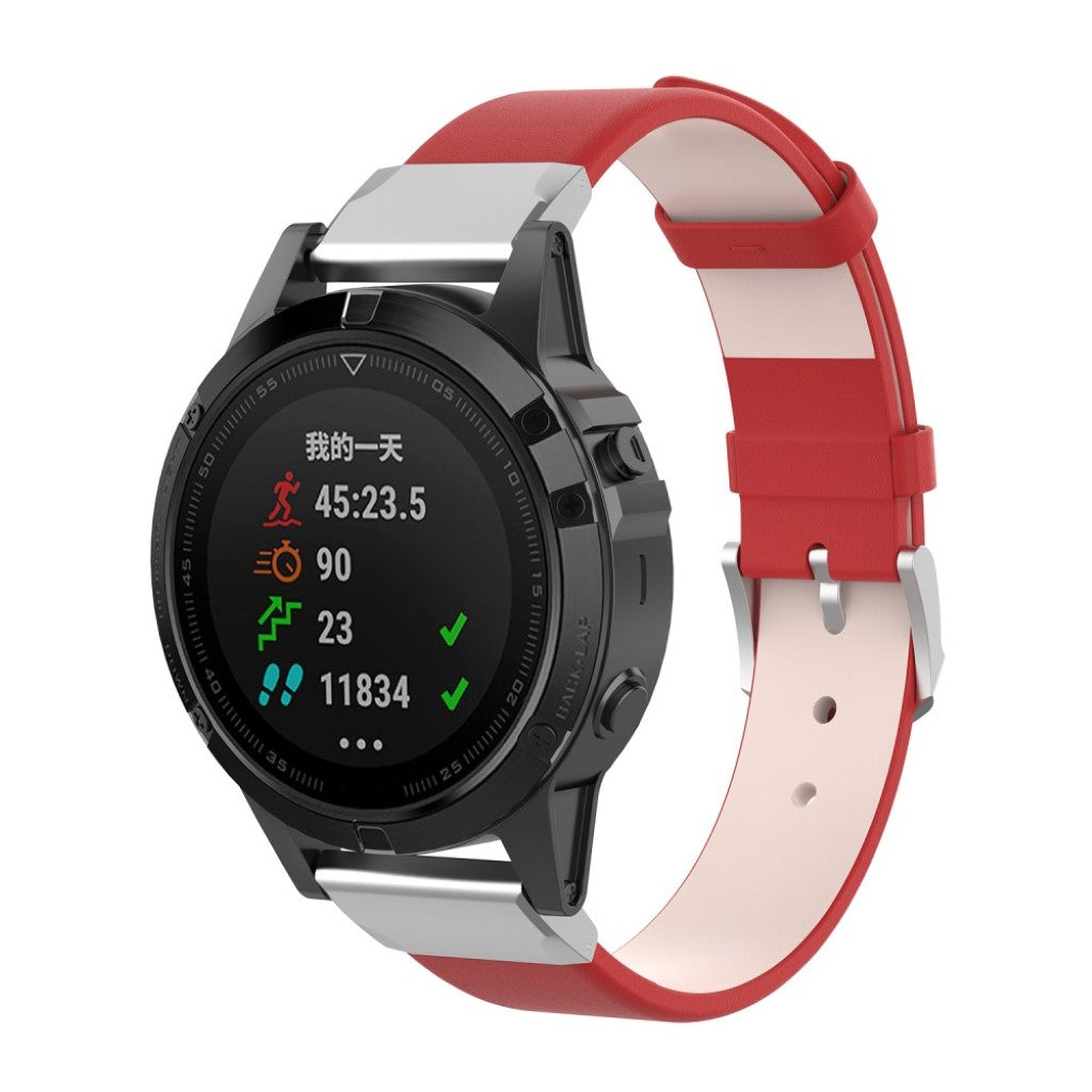 Super flot Universal Garmin Kunstlæder Rem - Rød#serie_3