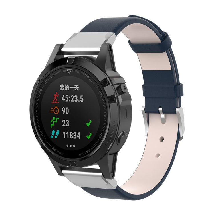 Super flot Universal Garmin Kunstlæder Rem - Blå#serie_4
