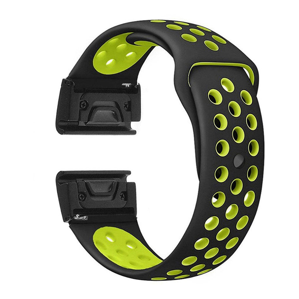 Mega fed Garmin Fenix 5X / Garmin Fenix 3 Silikone Rem - GrΓΈn#serie_1