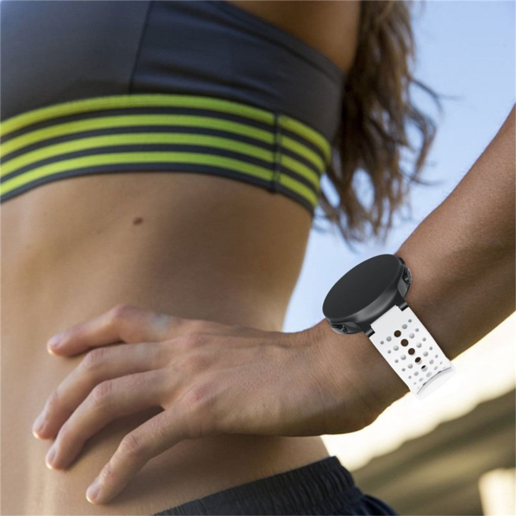 Helt vildt fed Universal Garmin Silikone Rem - Hvid#serie_1