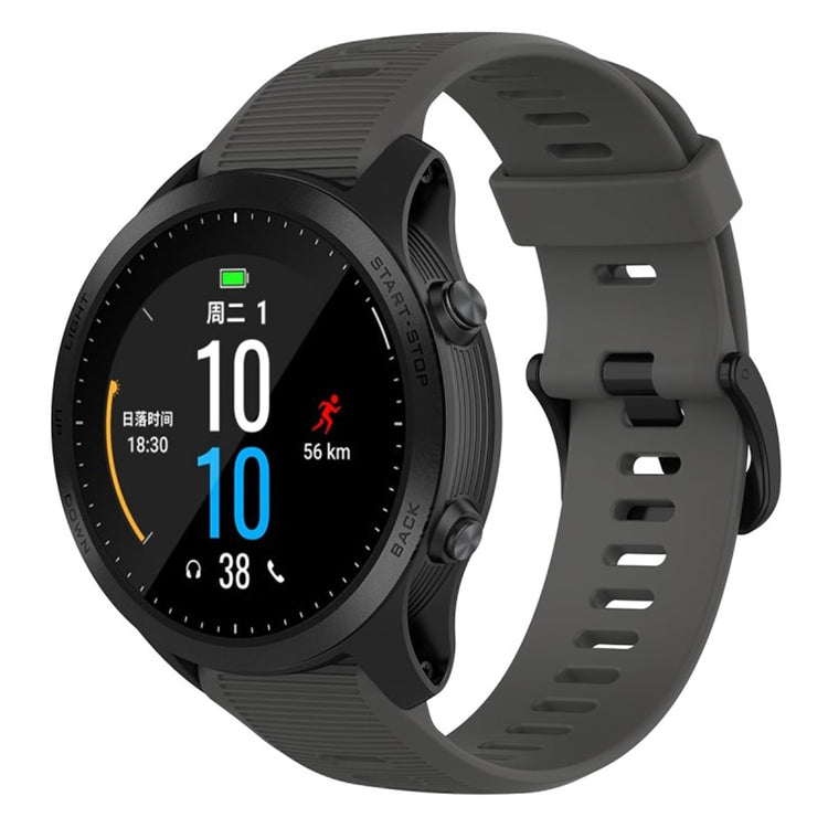 Fremragende Universal Garmin Silikone Rem - Sølv#serie_3