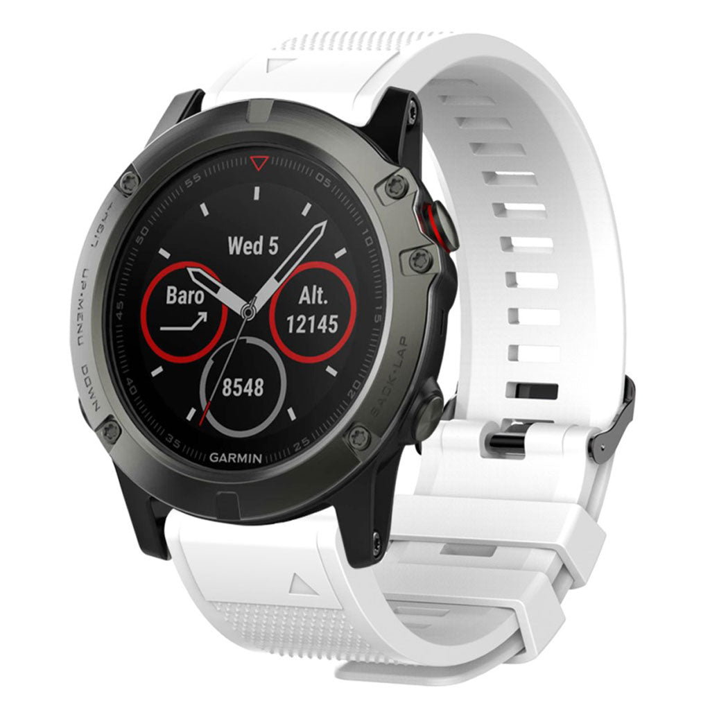 Vildt hΓ₯rdfΓΈr Universal Garmin Silikone Rem - Hvid#serie_1