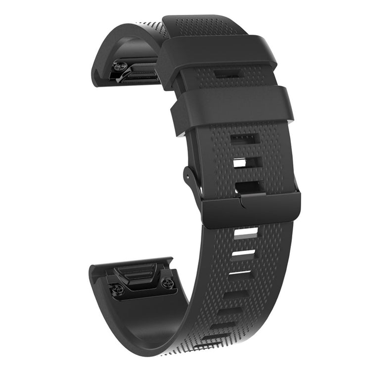 Vildt hårdfør Universal Garmin Silikone Rem - Sort#serie_4