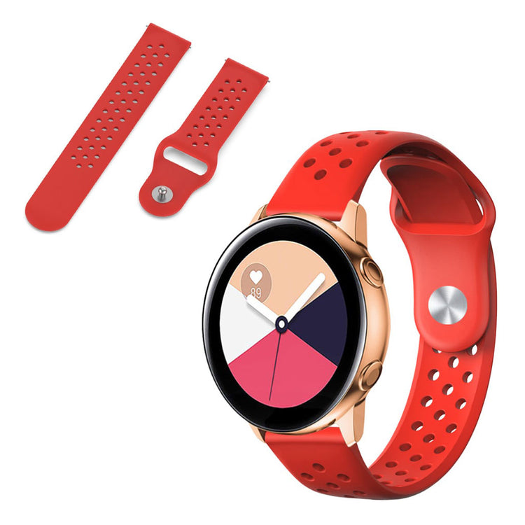 Super fed Universal Garmin Silikone Rem - Rød#serie_3