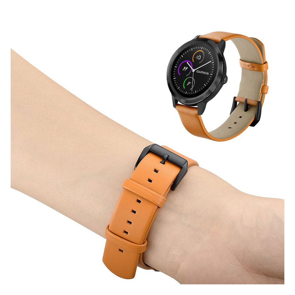 Fed Garmin Vivoactive 3 / Garmin Vivomove HR Γgte lΓ¦der Rem - Gul#serie_055