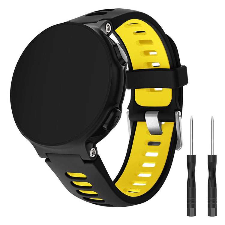 Rigtigt holdbart Universal Garmin Silikone Rem - Sort#serie_4