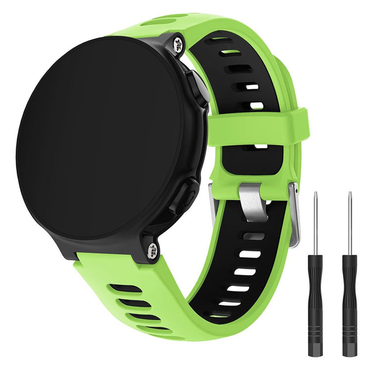 Rigtigt holdbart Universal Garmin Silikone Rem - Grøn#serie_5