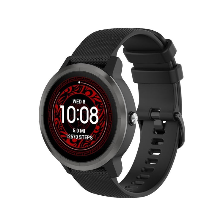 Garmin Vivoactive 3 / Garmin Vivoactive 3 Music Silikone Rem - Sort#serie_1