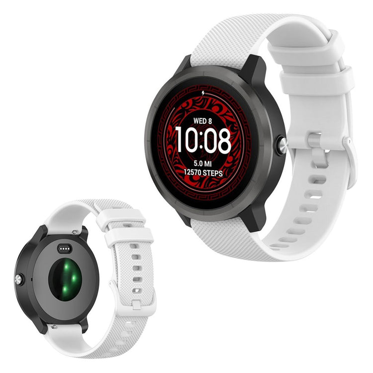 Garmin Vivoactive 3 / Garmin Vivoactive 3 Music Silikone Rem - Hvid#serie_2