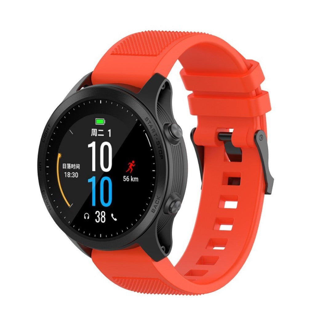 Meget fint Universal Garmin Silikone Rem - Orange#serie_4