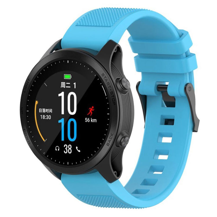 Meget fint Universal Garmin Silikone Rem - Blå#serie_8