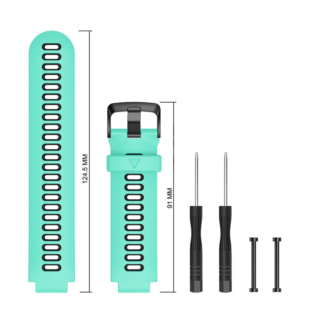 Rigtigt sejt Universal Garmin Silikone Rem - Grøn#serie_6