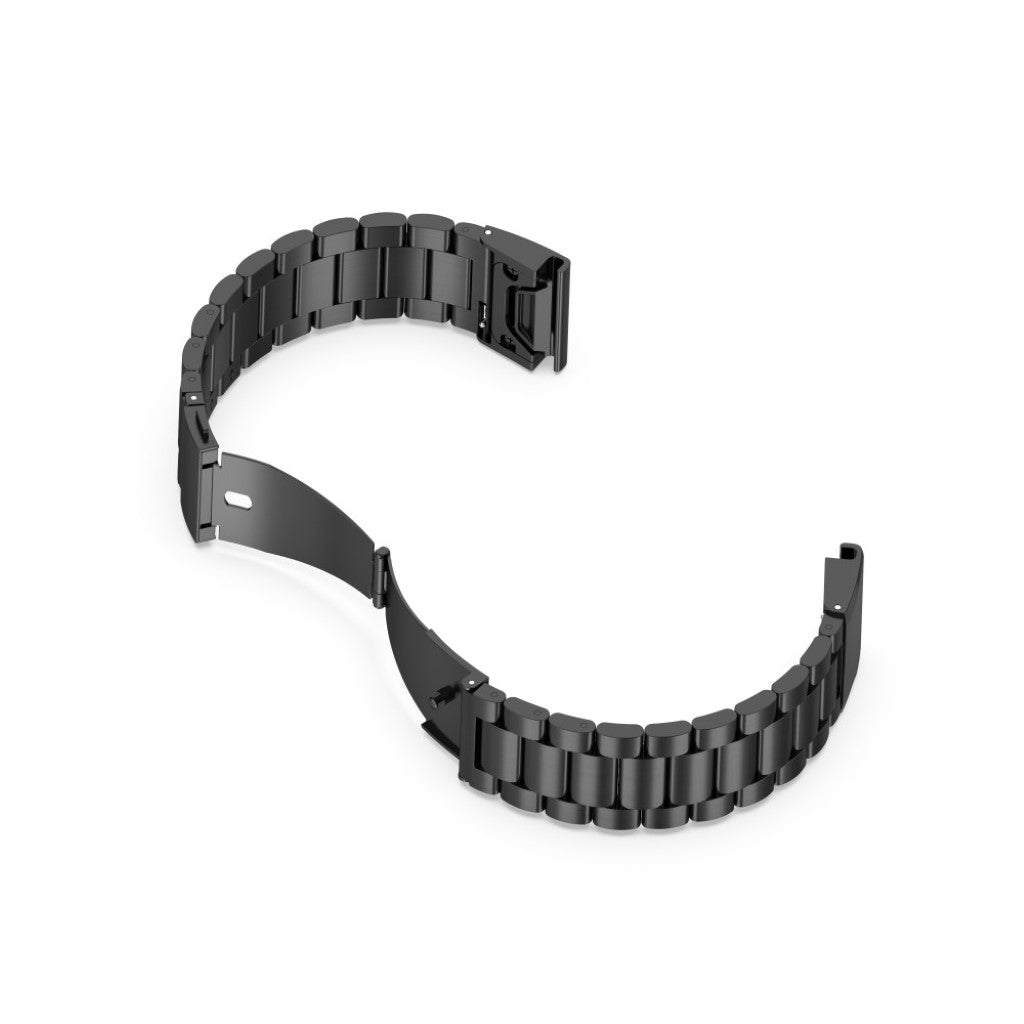 Mega komfortabel Universal Garmin Metal Rem - Sort#serie_1