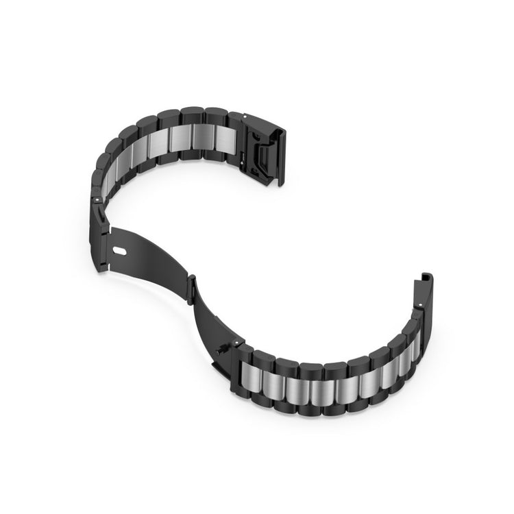 Mega komfortabel Universal Garmin Metal Rem - Sort#serie_2