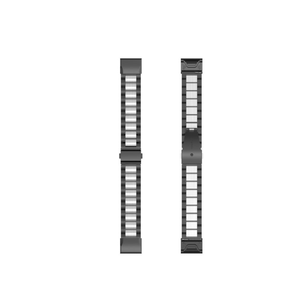 Mega komfortabel Universal Garmin Metal Rem - Sort#serie_2