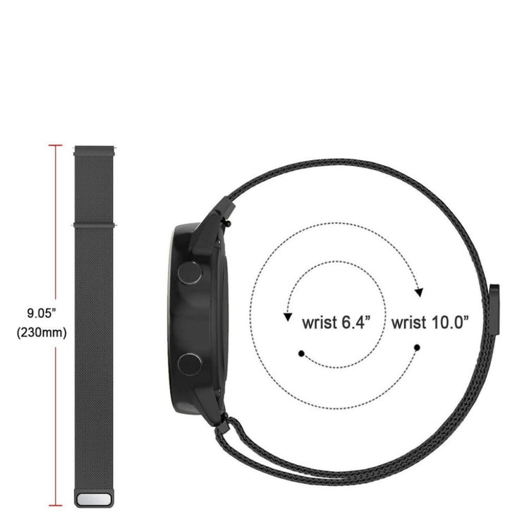 Garmin Vivoactive 3 Music / Garmin Vivomove HR Metal Rem - Sort#serie_2