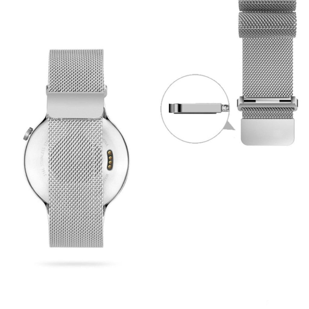 Garmin Vivoactive 3 Music / Garmin Vivomove HR Metal Rem - Sølv#serie_7