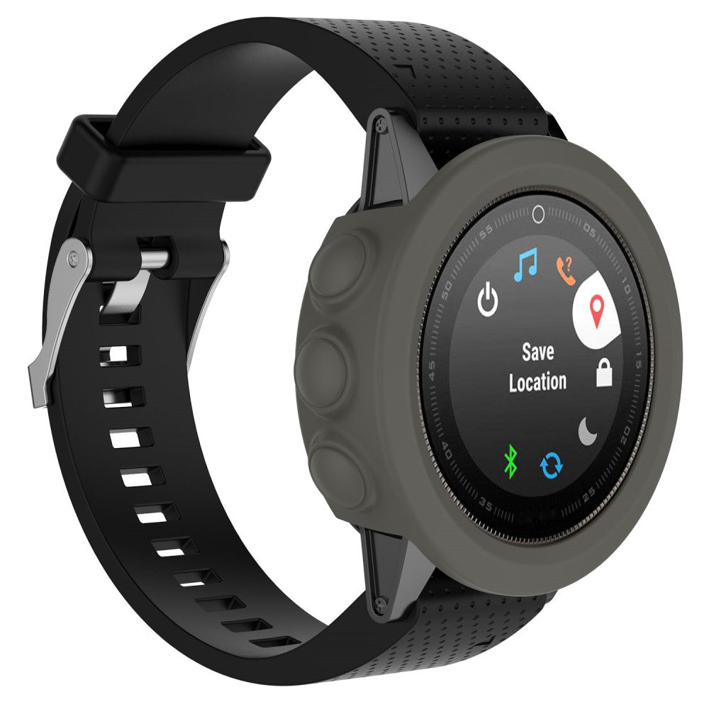 Garmin Fenix 5S / Garmin Fenix 5S Plus  Silikone Bumper  - Sølv#serie_2