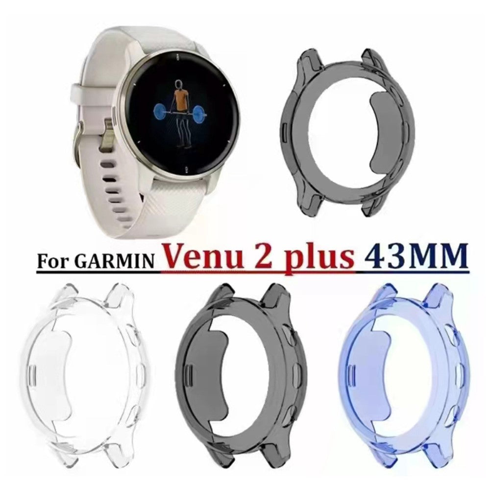 Garmin Venu 2 Plus Gennemsigtig Silikone Bumper - Gennemsigtig#serie_4